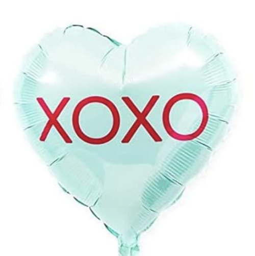 Balloon Foil Valentine Conversation Heart XOXO